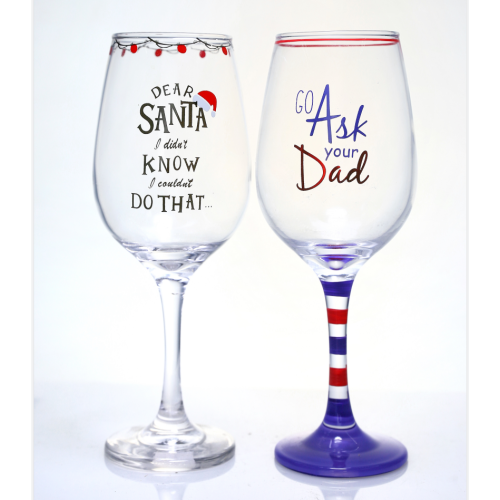 Wine Glasses long stem wine glasses Father's Day design Supplier