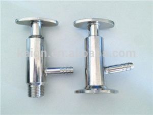 micro stainless steel sanitary sample valve