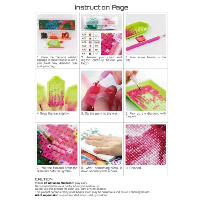 Factory Direct Diamond Painting Art: Colorful Town Landscape for Home Decoration