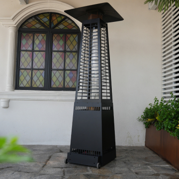 Tower Shape Heater Modern FreeStanding Electric Quartz Glass Tube Propane Outdoor Patio Heater