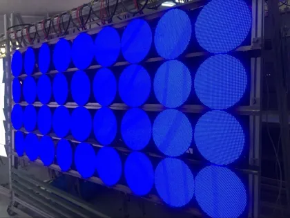 Donut Circle Indoor Logo Using Led Diaplsy Screen