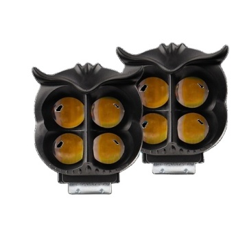 CQHZJ New Owl 4 Beads Motorcycle LED LED LISTRIK Mobil Spotlight Shop