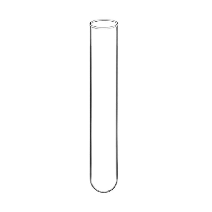 Borosilicate 3,3 tube à essai en verre avec jante