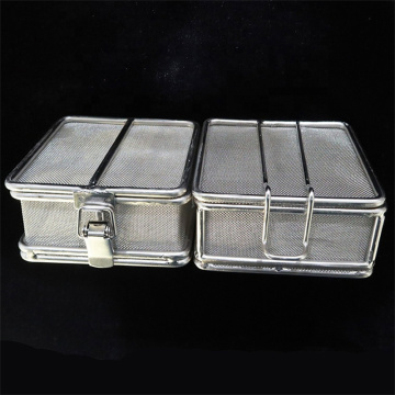 Stainless Steel 316 Surgical Instruments Storage Basket with Lid