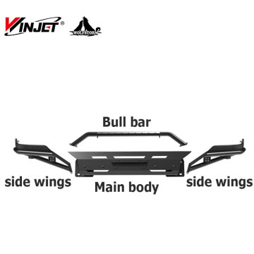 Solid Steel Iron Front Bumper Kit with LED Cube Lights Sold Separately for RAM 1500