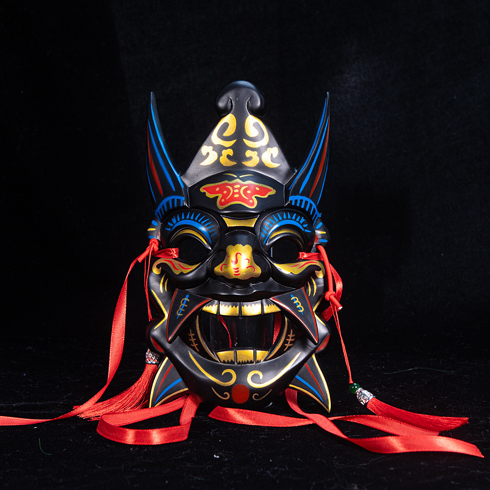 Chinese Traditional Horned Devil Mask