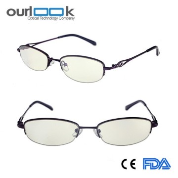 Beta titanium round frame glasses