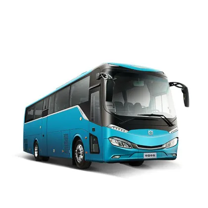 New China Bus: Electric Coach Bus with 450KM Mileage and Pneumatic Swing Door for Dedicated Passenger Lines