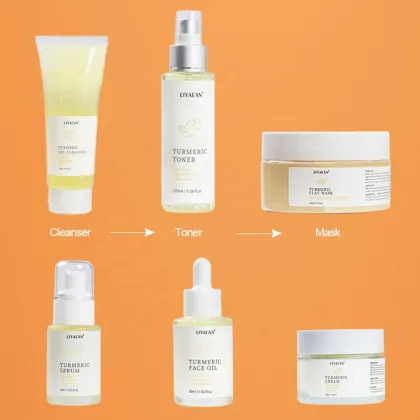 Tumeric Skin Care Set: Anti-Acne, Dark Spot Removal, and Face Whitening