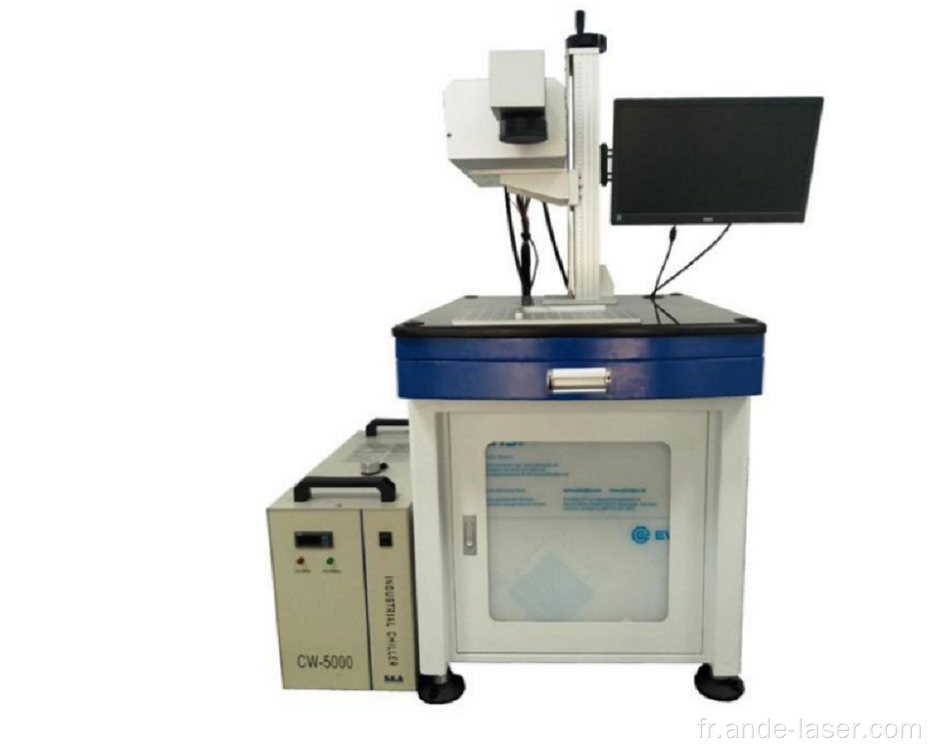 Machine de marquage laser UV pour verre plastique