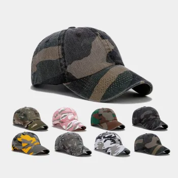 Wholesale Custom Logo Camouflage USA Patch Mesh Baseball Cap