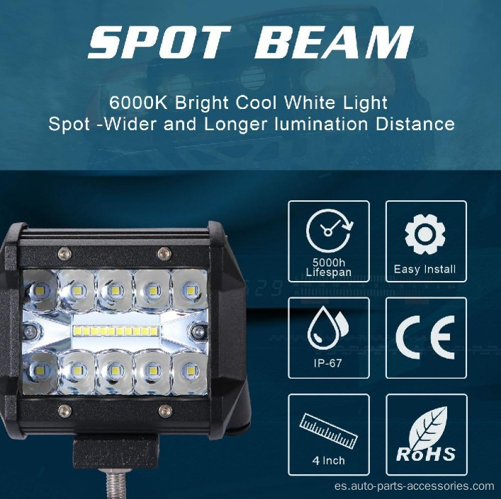 Trabajo LED de automóvil Barra de luz Lámpara de conducción Camión