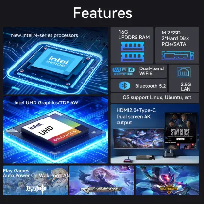 XCY Intel N100 Mini PC