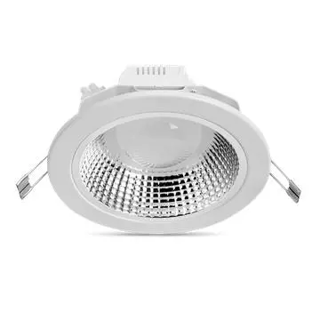 Round white aluminum 8W led ceiling downlights