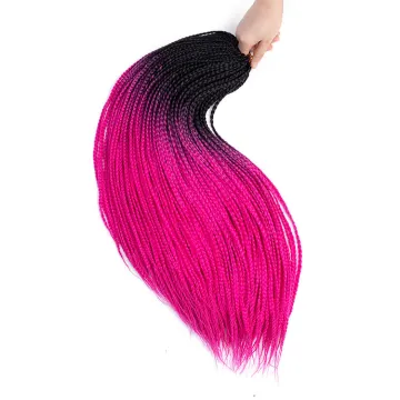 Thin Box Braids Crochet Hair 3X Synthetic Braiding Hair Extensions Crochet Braids Hair