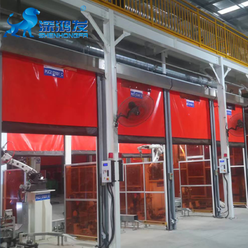 Flexible Machine Protective Auto Recovery High Speed Door