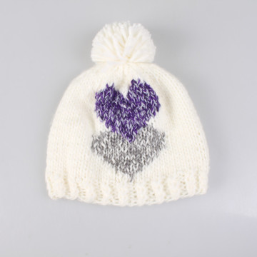 colorful fancy thick crochet knit ladies beanie