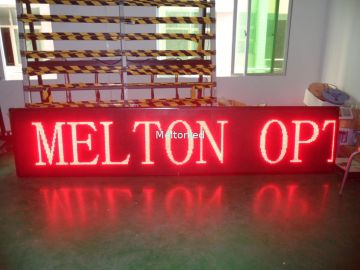 P10 Mono Red Color High Brightness Outdoor Led Message Display Sign For Outdoor / Indoor