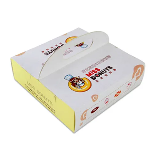 Food Grade Lunch Paper Donut Packaging Box