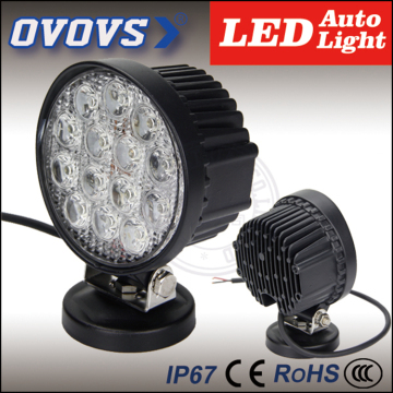 OVOVS round 4x4 12v 24V led working light round led 42W led light work light for offroad