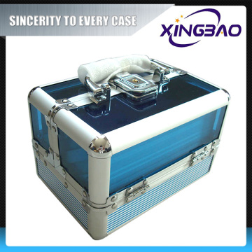 Aluminum manufacturers cosmetics case makeup wholesale customized cosmetic case pu