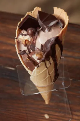 Chocolate Planet cup crunch cone