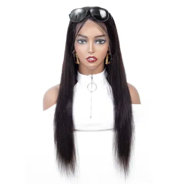 1B Natural Color Straight 13X4 13X6 Lace Frontal Indian Remy Human Hair Wig Wholesale Price Transparent Lace Front Wig For Women
