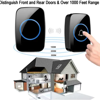 Wireless Doorbell Waterproof Smart Doorbell Battery Supply
