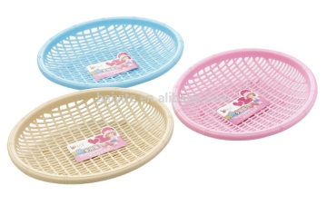 kitchen oval plastic basket for vegetable/fruit storage