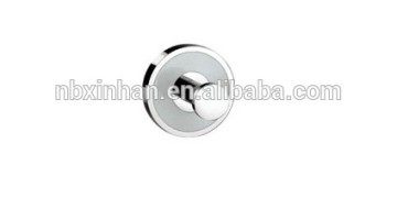 Elegant stylish wall fitting bathroom brass robe hooks with chrome plating