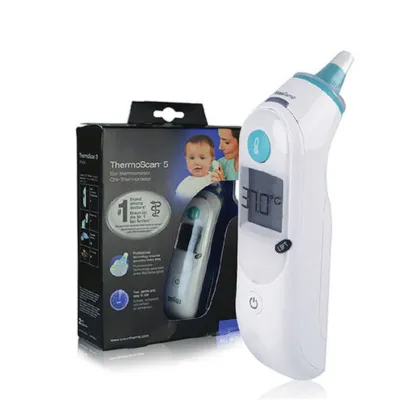 Ear thermometer paper and plastic medical packaging box