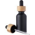 1OZ Matte Black Glass Dropper bottle