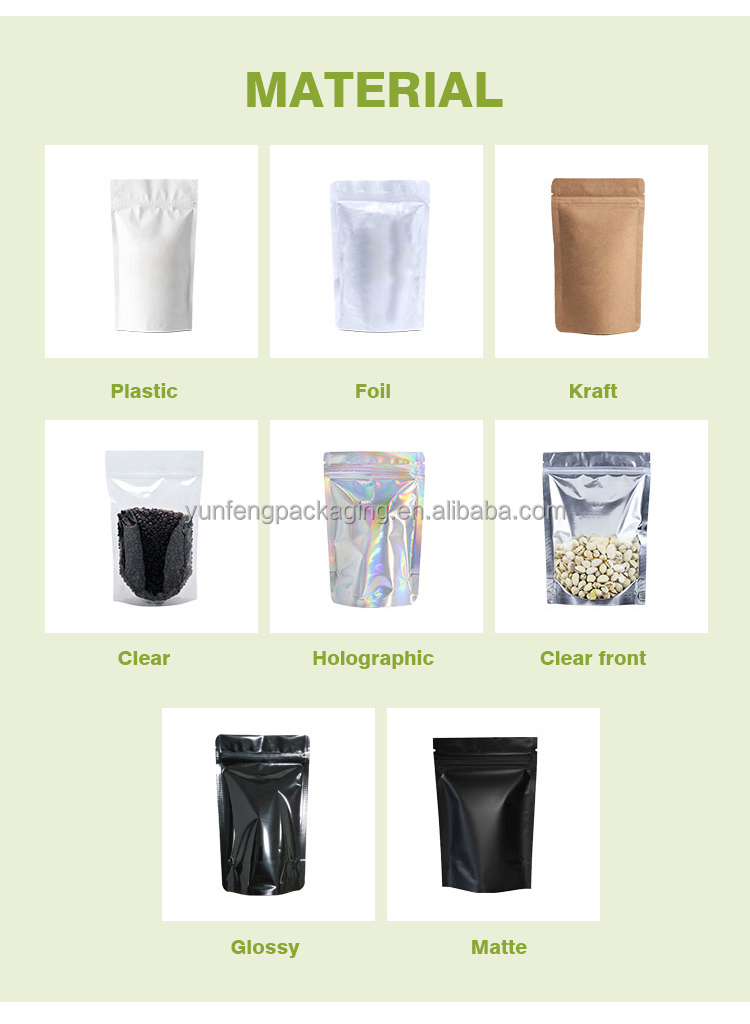 biodegradable stand up pouch with window