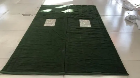 Cold-proof cotton door curtain