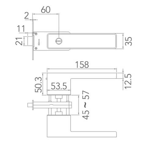 Умный минималистский дверной замок