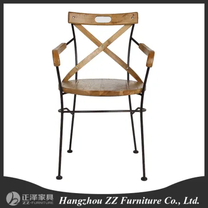 antique wooden and iron kitchen chairs