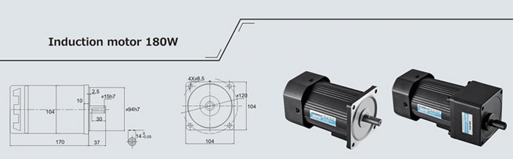 180w Induction Ac Motor