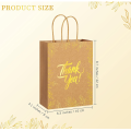 Thank You Gift Bags Kraft Paper with Handles