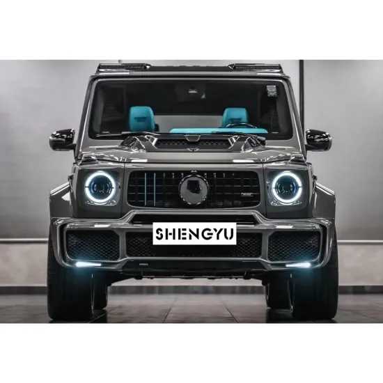 2019-2021 Mercedes-Benz G W464 Bra-Bus Style Body Kit - Front and Rear Bumper with Grille