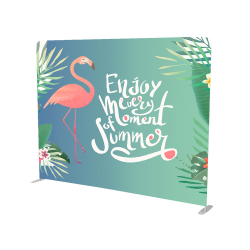 Tension Fabric Pop Up Wall Backdrop Display Trade Show Backdrop Exhibition Wall Banner Aluminum Booth Stand