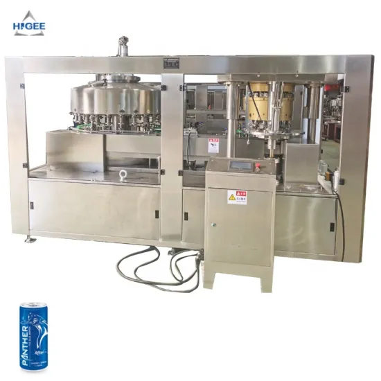 Flower Tea Canned Liquid Filling and Sealing Machine with Cold Glue Labeling System
