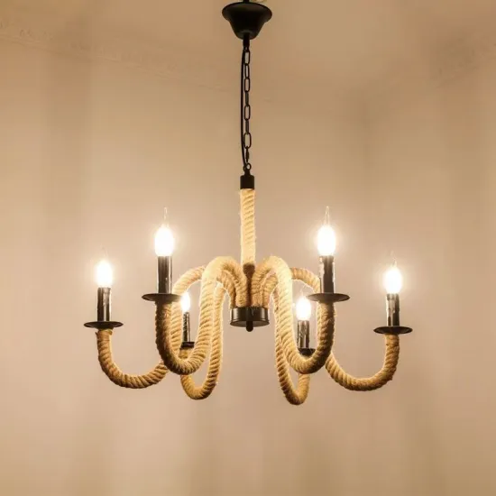 Retro Mahjong Chandelier: Industrial Style for Cafe and Bar