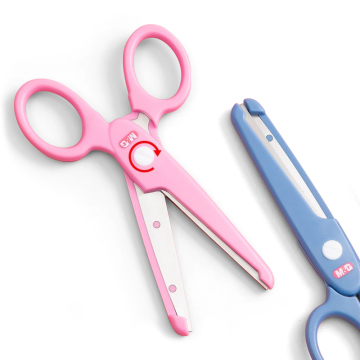 M&amp;G Handmade Paper Cutting Diy Scissors - Persediaan Keselamatan Hemat Buruh untuk Siswa