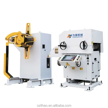 NC Servo Roll Feed Decoiler Straightener Feeder 3-in-1 Compact Coil Feed Lines