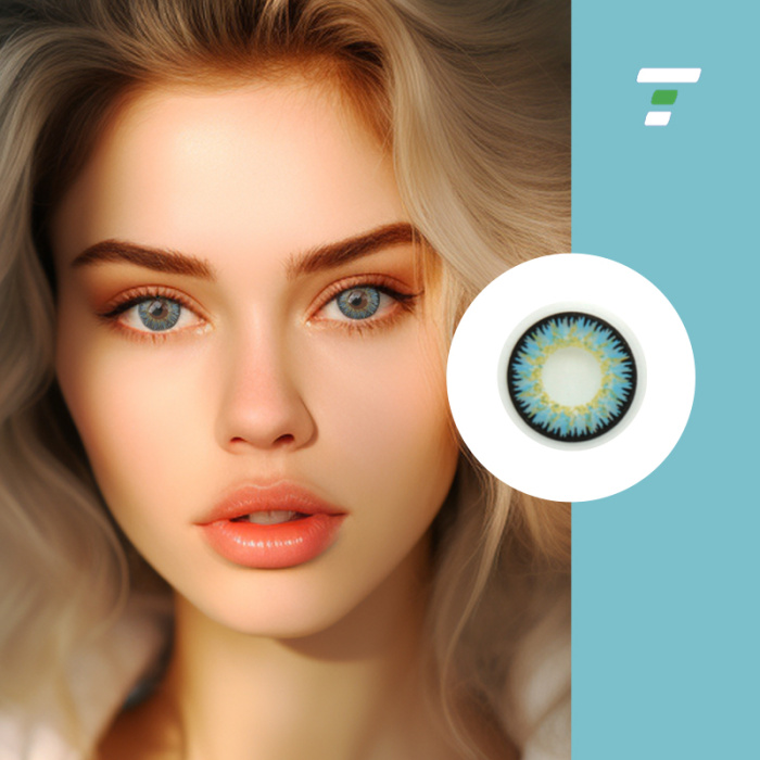 Annual round contact lenses to 10 light eyes