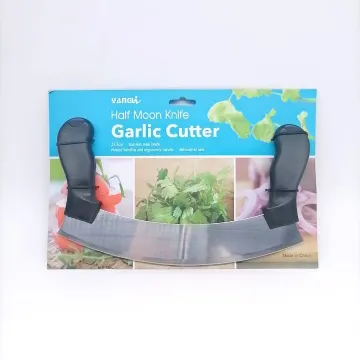 High-Quality Stainless Steel Double Handle Pizza Garlic Cutter - Rocking Pizza Chopper Tool