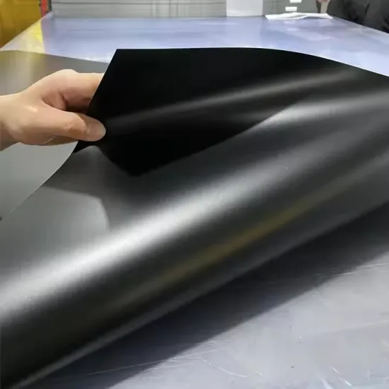 Customized PVC Plastic Film Roll Black for printing