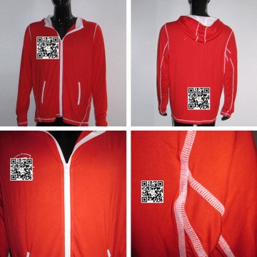 Custom Hoodie Printing 100% Cotton Plain Red Hoodie