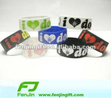 doobie wide silicone bracelets