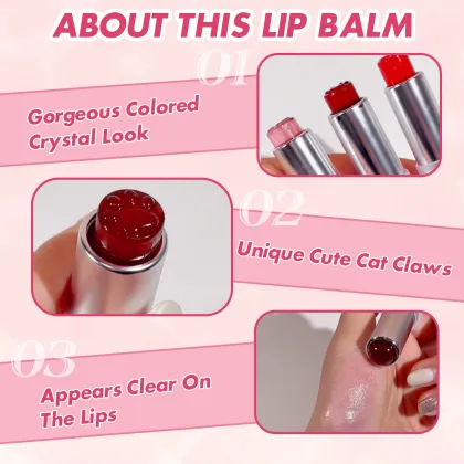 Custom Logo Vegan Organic Moisturizing Color Changing Lip Balm